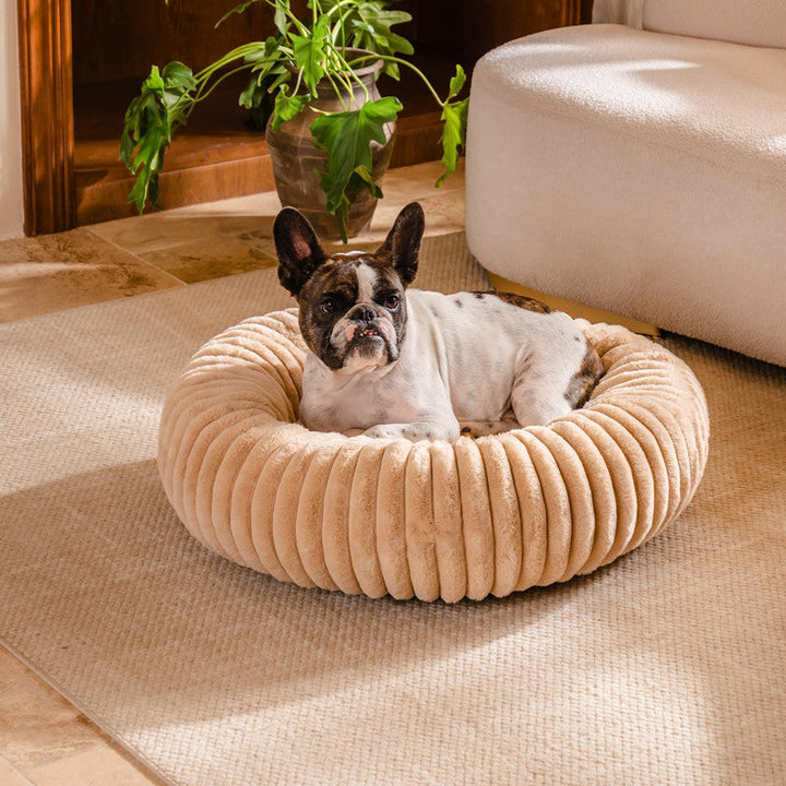 The Ultimate Comfort for Your Furry Friend: High Grammage Plush Round Pet Bed
